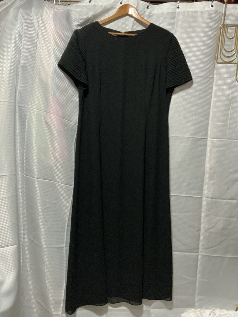 Basic black maxi dress